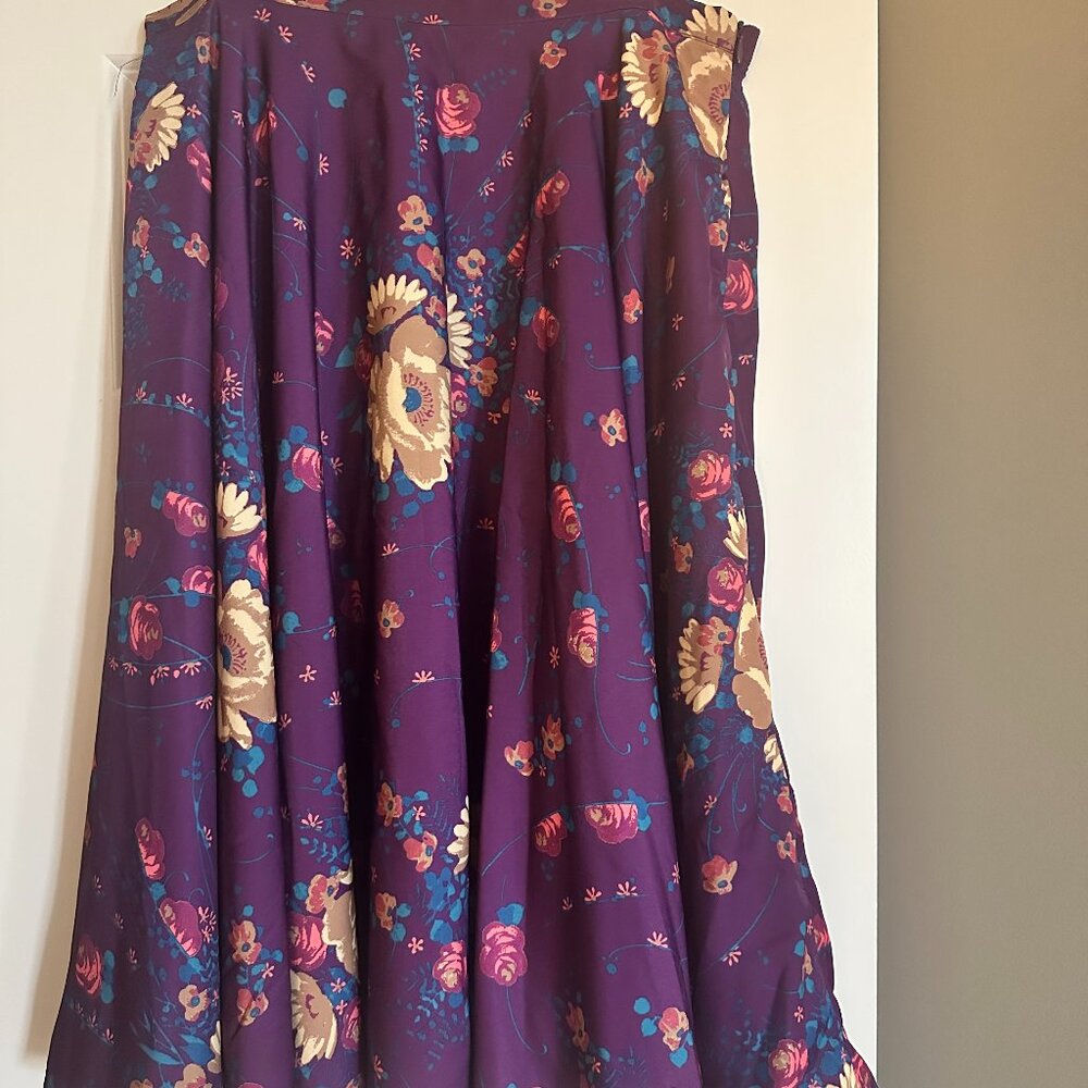 Posh Flourish A-Line Skirt